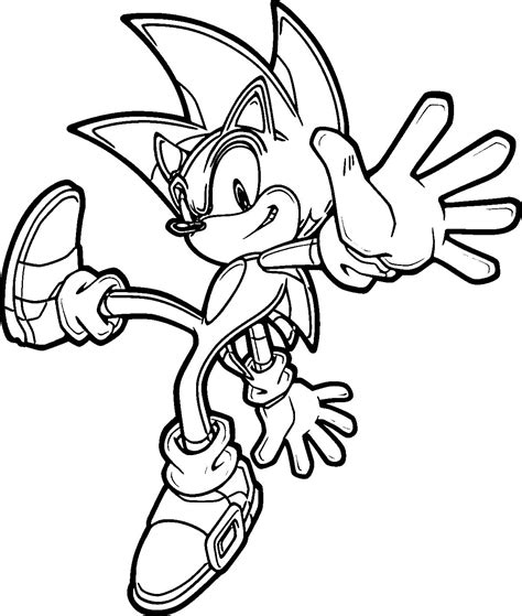 dibujos de sonic para colorear